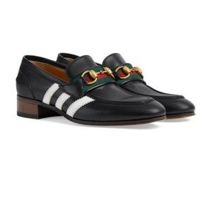 Never been worn Adidas x Gucci women’s loafer, size 37 with box and dust bags.